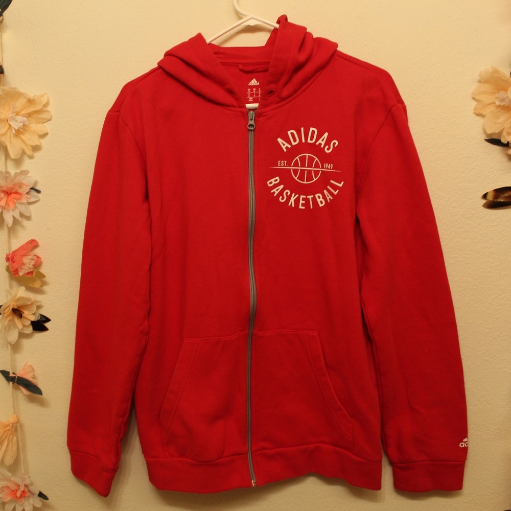 Adidas Red Basketball Sweater